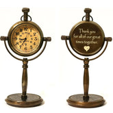 Cadeau personnalisé d'horloge de bureau du 8e anniversaire ADC65